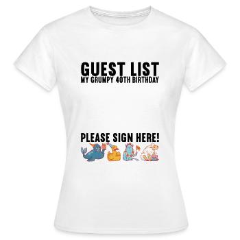 Grumpy Birthday - Women's T-Shirt - white - Front - AI Model Female 172 dark (172cm)