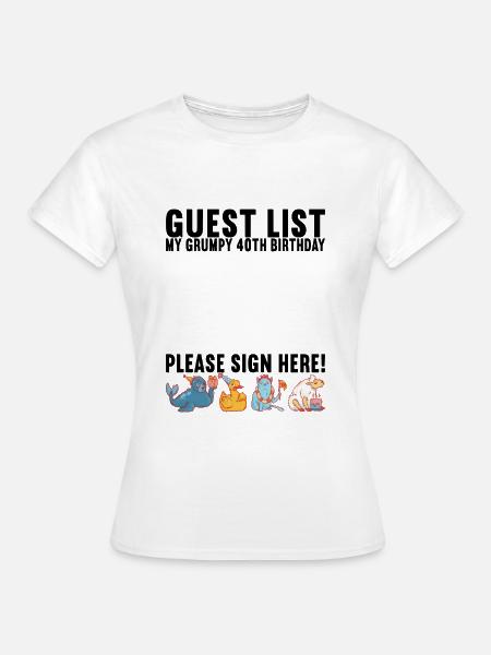 Grumpy Birthday - Frauen T-Shirt - Weiß