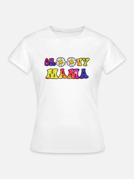 Groovy Mama Matching Gift - Frauen T-Shirt - Weiß