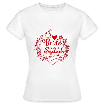 Bride Squad - Frauen T-Shirt - Weiß - Vorne - AI Model Female 172 dark (172cm)