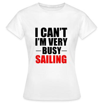 Navigation occupée - T-shirt Femme - blanc - Devant - AI Model Female 172 dark (172cm)
