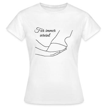 Pferd Huf in Hand - Frauen T-Shirt - Weiß - Vorne - AI Model Female 172 dark (172cm)