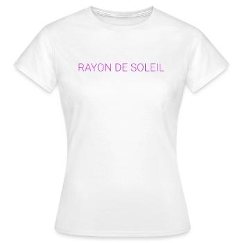 Rayon de soleil - T-shirt Femme - blanc - Devant - AI Model Female 172 dark (172cm)