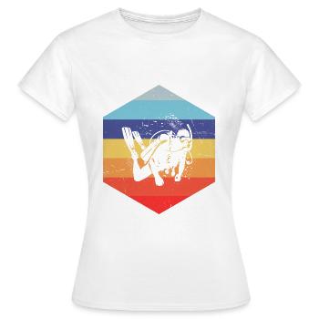 Diver Diver Plongée Femme Scuba Diver - T-shirt Femme - blanc - Devant - AI Model Female 172 dark (172cm)