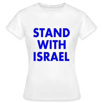 Stand with israel - Women's T-Shirt - white - Front - AI Model Female 172 dark (172cm)