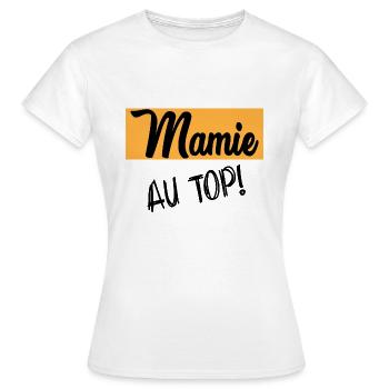 granny - Women's T-Shirt - white - Front - AI Model Female 172 dark (172cm)