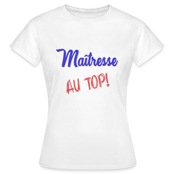 GELIEBTE - Frauen T-Shirt - Weiß - Vorne - AI Model Female 172 dark (172cm)