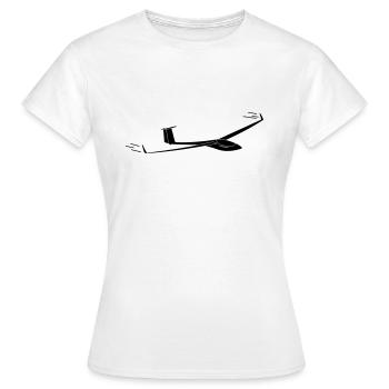 Segelflugzeug - Frauen T-Shirt - Weiß - Vorne - AI Model Female 172 dark (172cm)