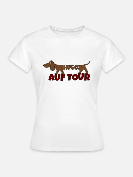 Hugo auf Tour - Frauen T-Shirt - Weiß
