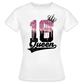 SWEET 16 REINE 16ÈME ANNIVERSAIRE 2006 - T-shirt Femme - blanc - Devant - AI Model Female 172 dark (172cm)
