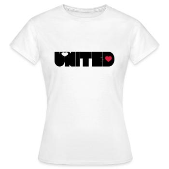 UNITED - T-shirt Femme - blanc - Devant - AI Model Female 172 dark (172cm)