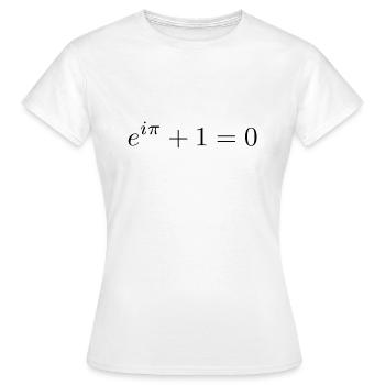 Identité d'Euler - T-shirt Femme - blanc - Devant - AI Model Female 172 dark (172cm)