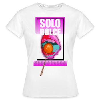 solo dolce lollypop girl - T-shirt Femme - blanc - Devant - AI Model Female 172 dark (172cm)