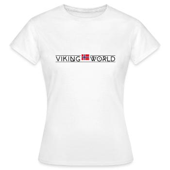 Le monde viking - T-shirt Femme - blanc - Devant - AI Model Female 172 dark (172cm)