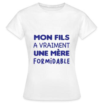 Mère formidable cadeau femme humour - T-shirt Femme - blanc - Devant - AI Model Female 172 dark (172cm)