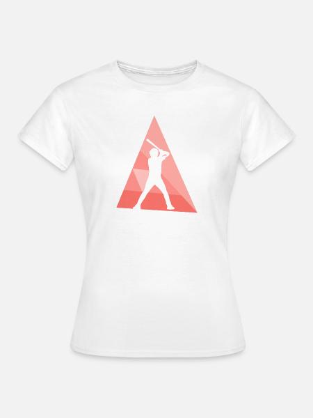 Baseball Baseballschläger Batting Baseballer - Frauen T-Shirt - Weiß
