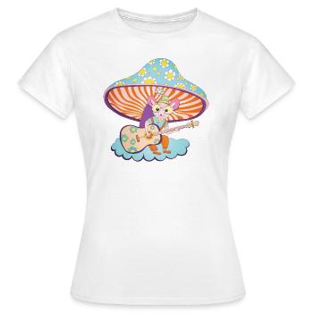 The Guitar Player - Women's T-Shirt - white - Front - AI Model Female 172 dark (172cm)