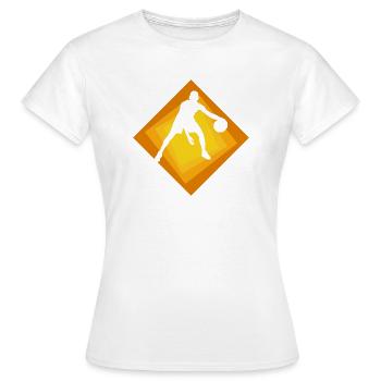 Joueurs de basket-ball Joueurs de basket-ball - T-shirt Femme - blanc - Devant - AI Model Female 172 dark (172cm)