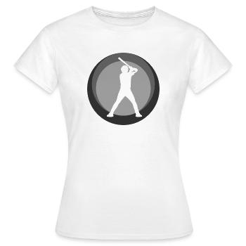 Baseball Fielding Baseball - Frauen T-Shirt - Weiß - Vorne - AI Model Female 172 dark (172cm)