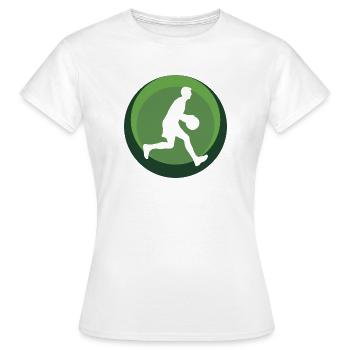 Basketball BBall Hooping - T-shirt Femme - blanc - Devant - AI Model Female 172 dark (172cm)