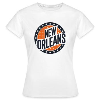 New Orleans - Women's T-Shirt - white - Front - AI Model Female 172 dark (172cm)