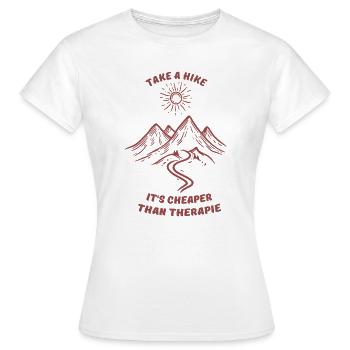 Take a hike - Women's T-Shirt - white - Front - AI Model Female 172 dark (172cm)
