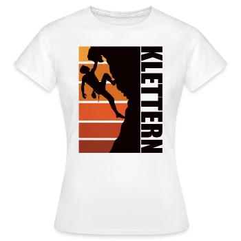 Sportklettern - Felsklettern - Frauen T-Shirt - Weiß - Vorne - AI Model Female 172 dark (172cm)