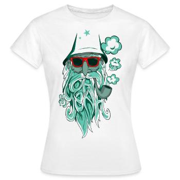 Oh yeah! - T-shirt Femme - blanc - Devant - AI Model Female 172 dark (172cm)