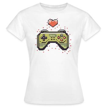 zocken - Frauen T-Shirt - Weiß - Vorne - AI Model Female 172 dark (172cm)