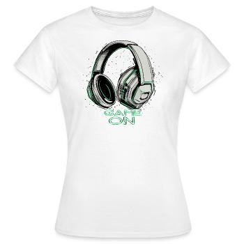 Game on - zocken - Frauen T-Shirt - Weiß - Vorne - AI Model Female 172 dark (172cm)