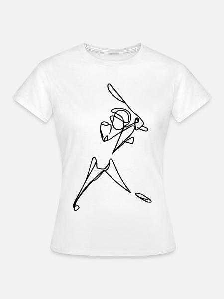 Kricketspieler - Frauen T-Shirt - Weiß