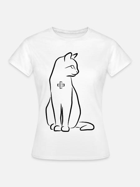 Katzen Erste Hilfe - Frauen T-Shirt - Weiß
