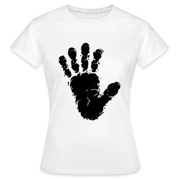 Monkey Primates Track Track Handprint - Women's T-Shirt - white - Front - AI Model Female 172 dark (172cm)