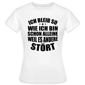 Selbstbewusster Humor - Frauen T-Shirt - Weiß - Vorne - AI Model Female 172 dark (172cm)