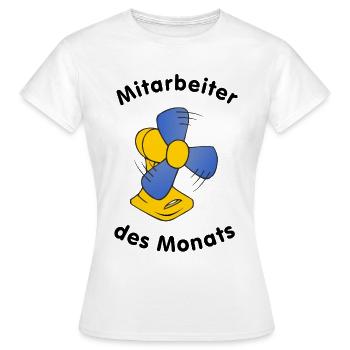 Mitarbeiter des Monats - Frauen T-Shirt - Weiß - Vorne - AI Model Female 172 dark (172cm)