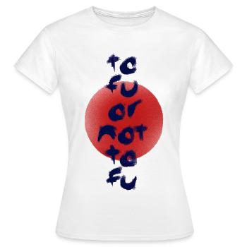 Tofu ou pas tofu - T-shirt Femme - blanc - Devant - AI Model Female 172 dark (172cm)