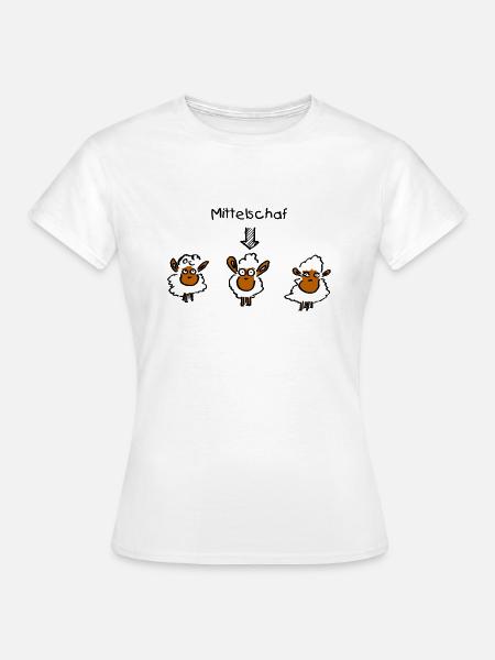 Mittelschaf - Frauen T-Shirt - Weiß