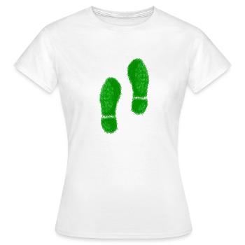 Green Grass Steps - T-shirt Femme - blanc - Devant - AI Model Female 172 dark (172cm)