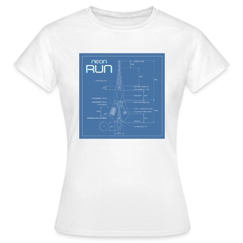 NeonRun blueprint - Vrouwen T-shirt