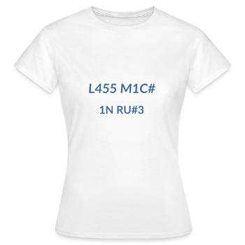 Laisse moi tranquille - T-shirt Femme - blanc - Devant - AI Model Female 172 dark (172cm)