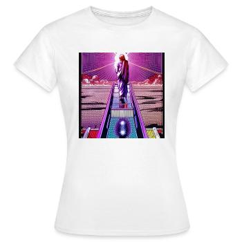Die Heilige - Frauen T-Shirt - Weiß - Vorne - AI Model Female 172 dark (172cm)