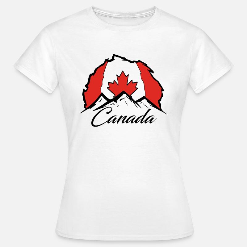Drapeau du Canada - T-shirt Femme - blanc