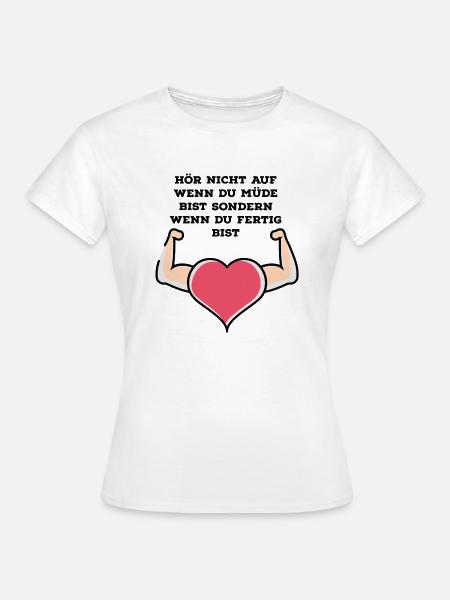 Motivation zum training - Frauen T-Shirt - Weiß