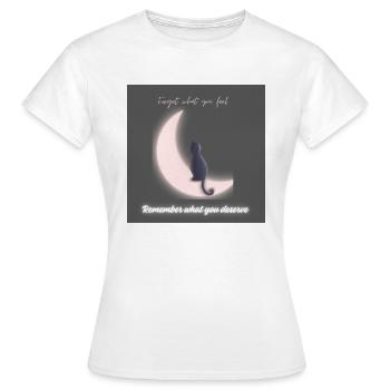 Feeling - Women's T-Shirt - white - Front - AI Model Female 172 dark (172cm)