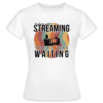 Retro TV Broadcast: Vintage Television Aesthetic - Women's T-Shirt - white - Front - AI Model Female 172 dark (172cm)