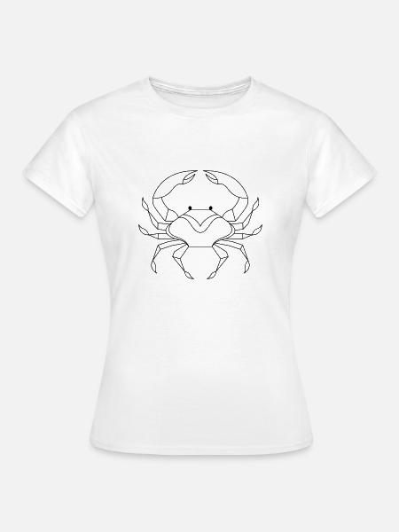 Krabbe - Krebs - Frauen T-Shirt - Weiß