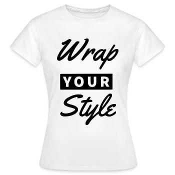 Wrap your style - Women's T-Shirt - white - Front - AI Model Female 172 dark (172cm)