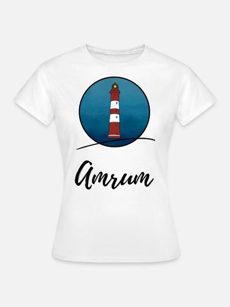 Leuchtturm Amrum - Frauen T-Shirt - Weiß