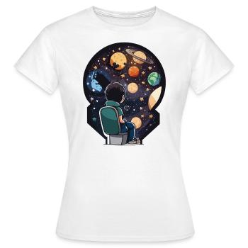 Historical Journey: Monumental History - Women's T-Shirt - white - Front - AI Model Female 172 dark (172cm)