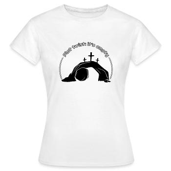 Plot twist: c’est vide - T-shirt Femme - blanc - Devant - AI Model Female 172 dark (172cm)